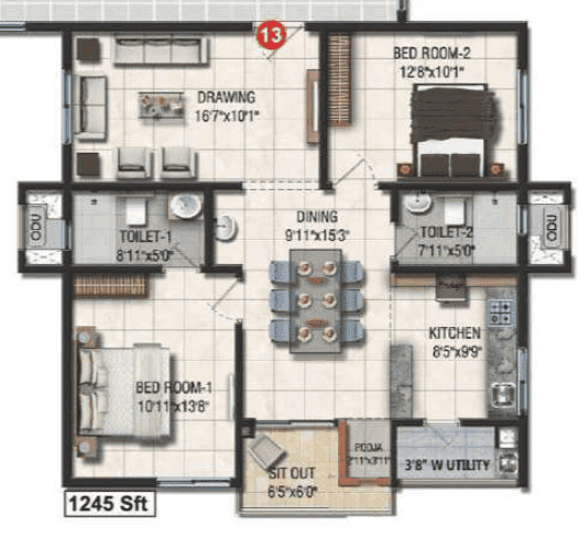 Property layout